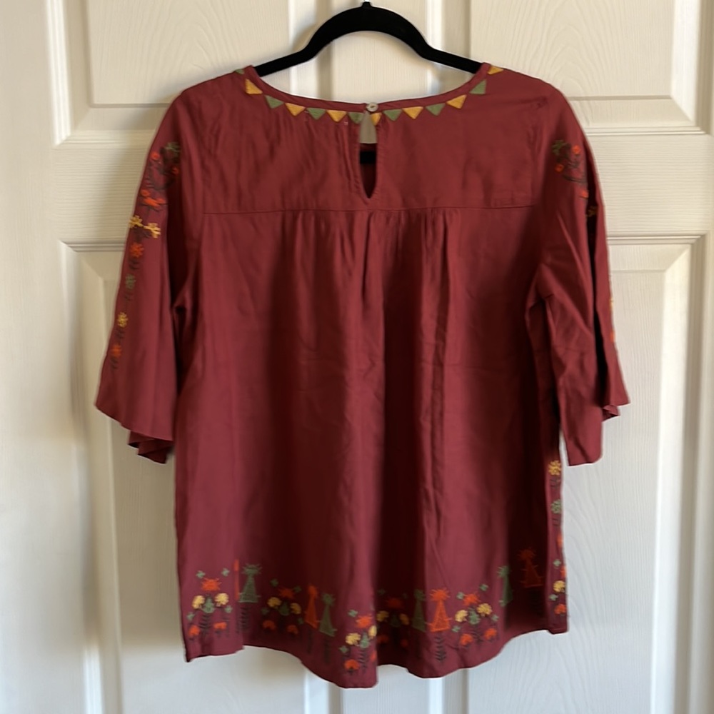 Hazel Boho Style Embroidered blouse / SZ XS - Picture 7 of 10
